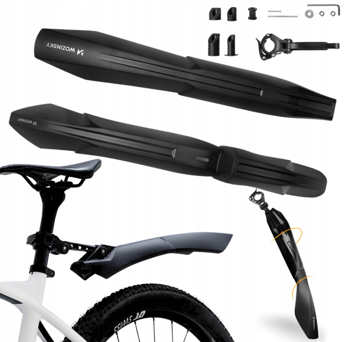 Wozinsky WZB-01 Universal Fender Set - Black_14
