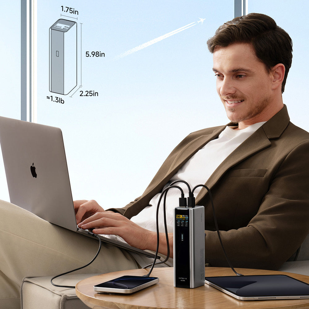 CUKTECH 210W 20000mAh Power Bank P+Series 2C1A?NO.15Ultra?Grey Color_5