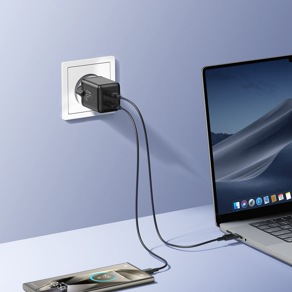 Ładowarka sieciowa Joyroom JR-TCG17 45W 2 x- USB-C (wtyczka EU) - czarna_5