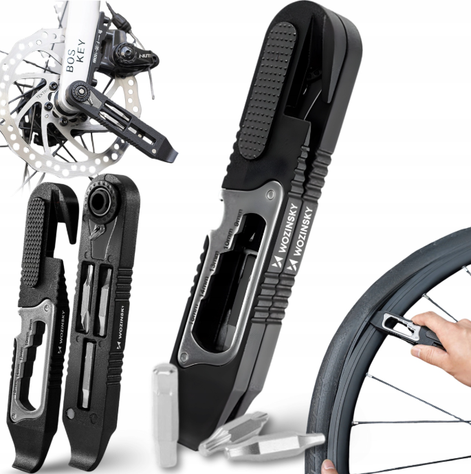 Wozinsky WZK-L2 14-in-1 Bicycle Tool Set, Multitool, Allen Keys, Tire Lever - Black_11