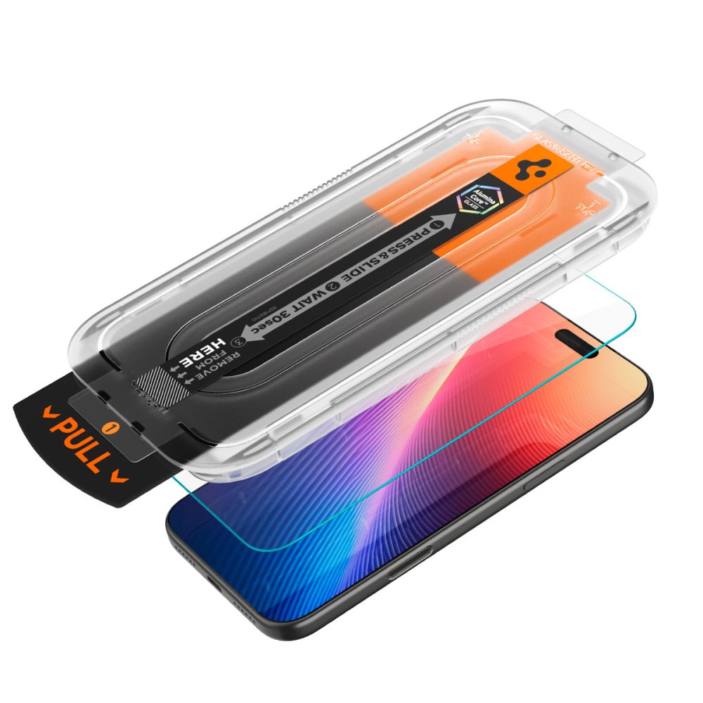 Spigen Glas.TR EZ Fit Pro Tempered Glass for iPhone 16 Pro / 17 / 17 Pro - Transparent_5