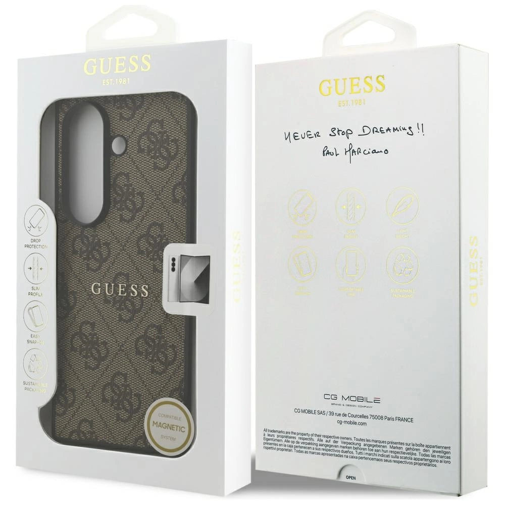 Etui Guess 4G Classic MagSafe na Samsung Galaxy Z Fold7 - brązowe_7