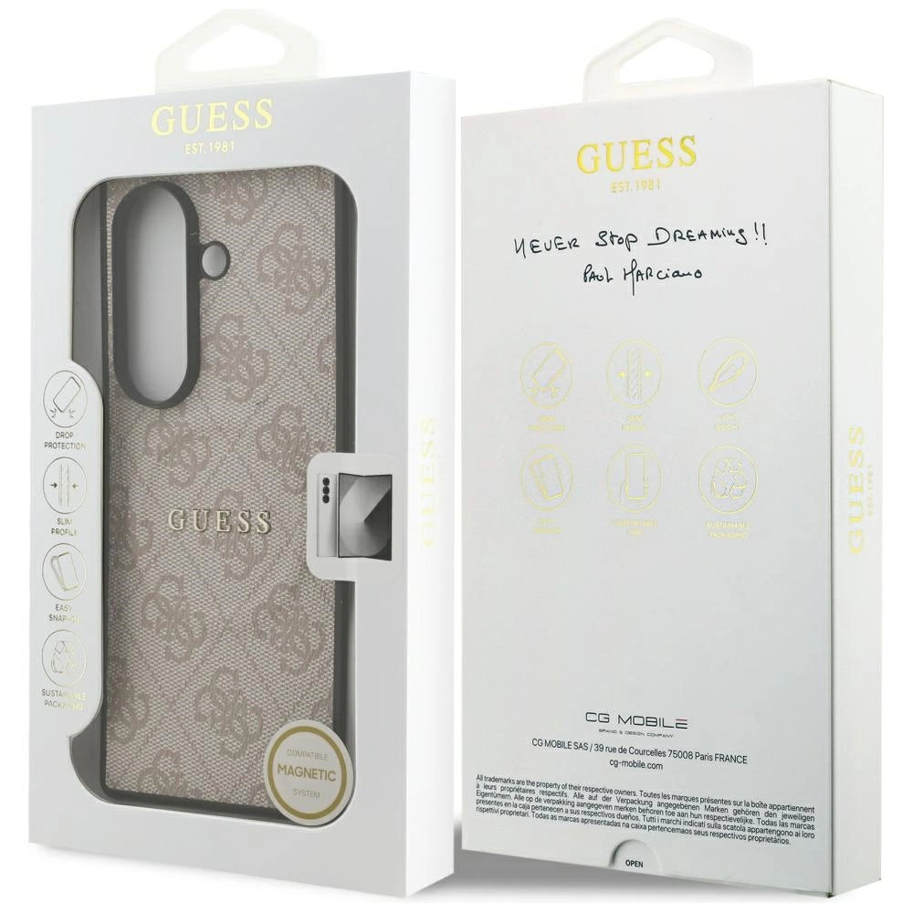 Etui Guess 4G Classic MagSafe na Samsung Galaxy Z Fold7 - różowe_7