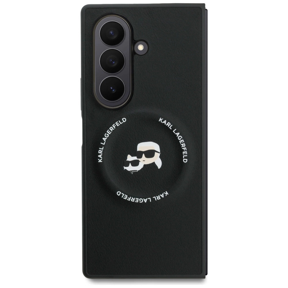 Etui Karl Lagerfeld Karl&Choupette Logo MagSafe na Samsung Galaxy Z Fold7 - czarne_1