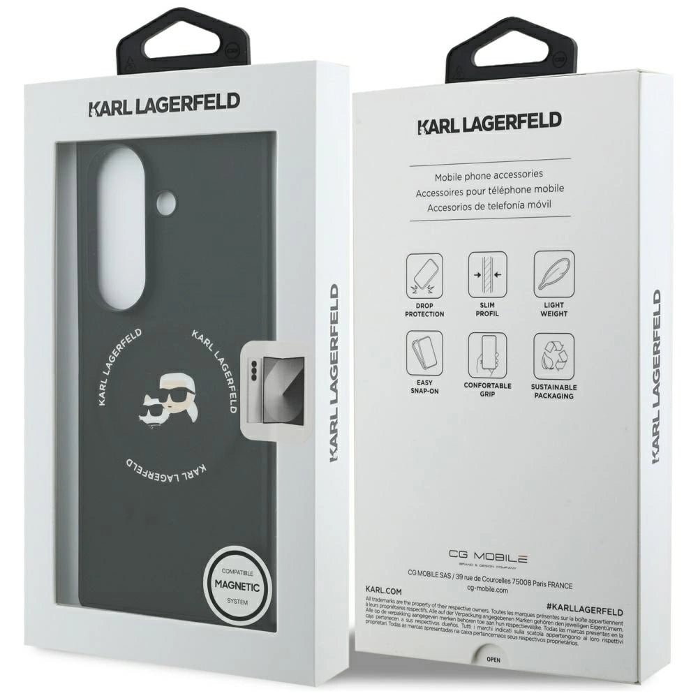 Etui Karl Lagerfeld Karl&Choupette Logo MagSafe na Samsung Galaxy Z Fold7 - czarne_7