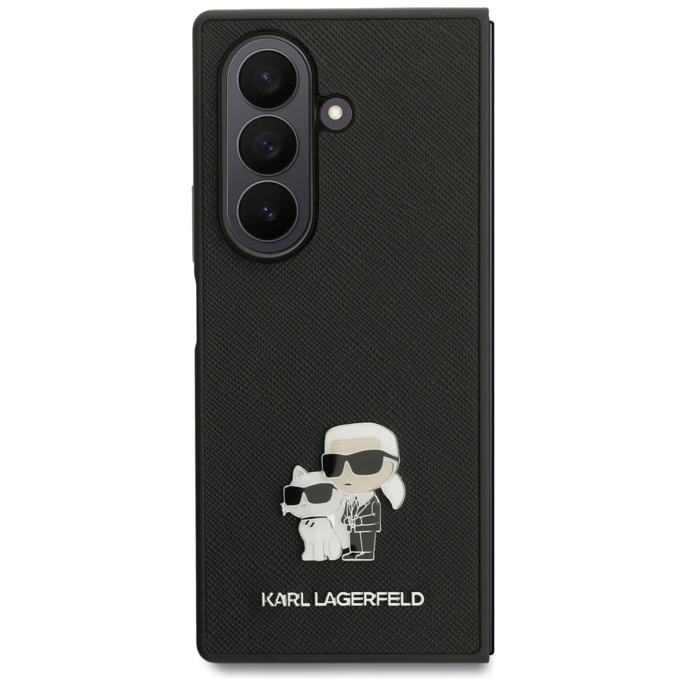 Etui Karl Lagerfeld Saffiano Karl&Choupette Pin na Samsung Galaxy Z Fold7 - czarne_1