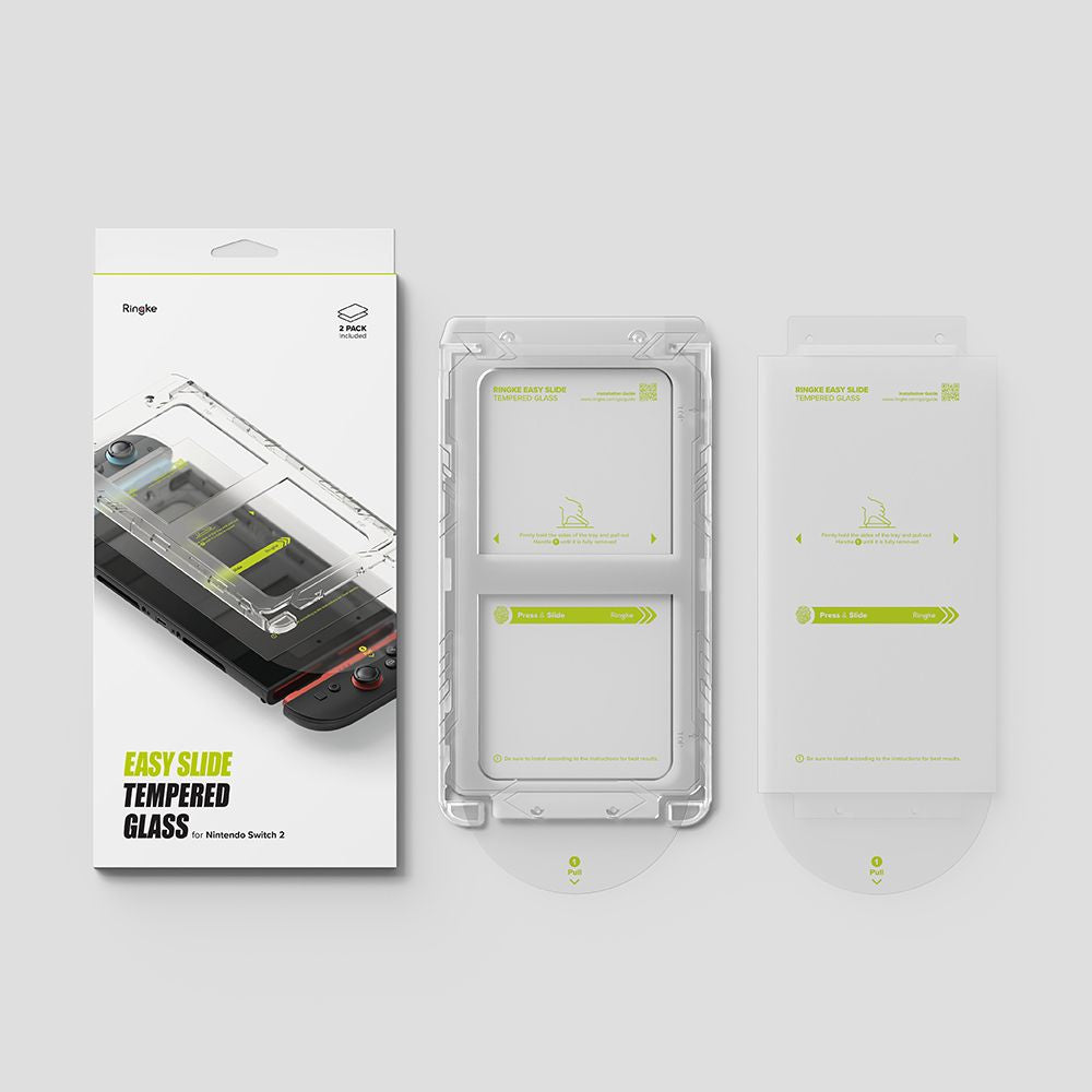 Ringke Easy Slide 2-pack Tempered Glass for Nintendo Switch 2 - Transparent_4