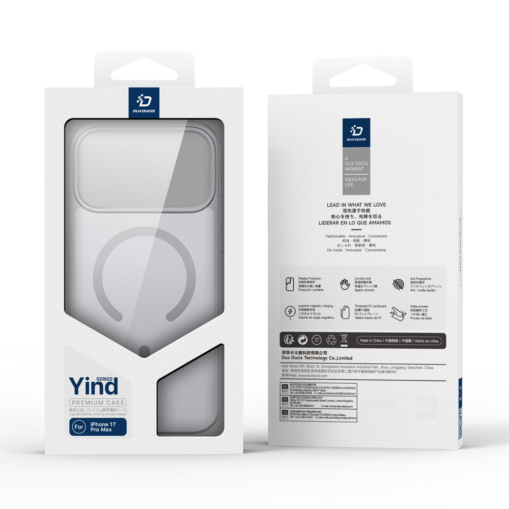 Dux Ducis Yind iPhone 17 Pro Case Compatible with MagSafe - Gray_6