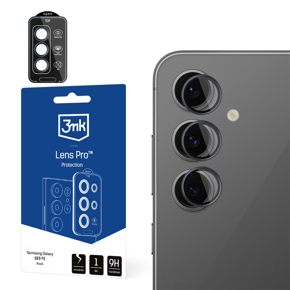 3mk Lens Protection Pro Tempered Glass for Samsung Galaxy S24 FE - Black_0