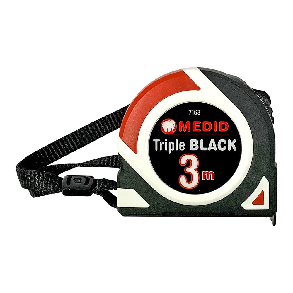 Flexómetro triple black bimaterial 3 m x 16 mm_0