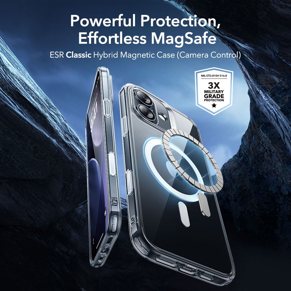 ESR Classic Hybrid MagSafe + Tempered Glass Set for iPhone 17 - Clear_1