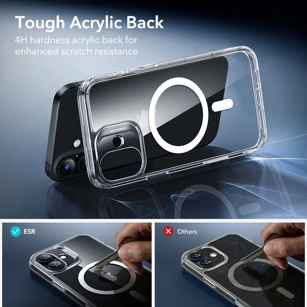 ESR Classic Hybrid MagSafe + Tempered Glass Set for iPhone 17 - Clear_6
