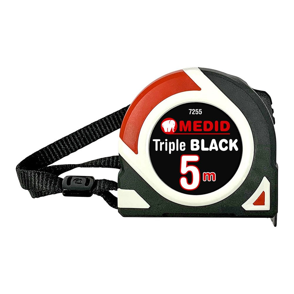 Flexómetro triple black bimaterial 5 m x 25 mm_0