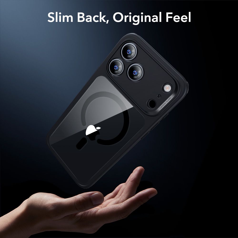 ESR Classic Hybrid MagSafe + Tempered Glass Set for iPhone 17 Pro - Clear Black_5