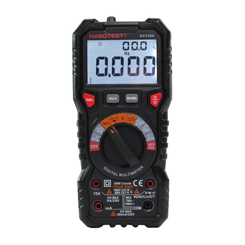 Digital Multimeter with Flashlight Habotest HT118A, True RMS, NCV_0