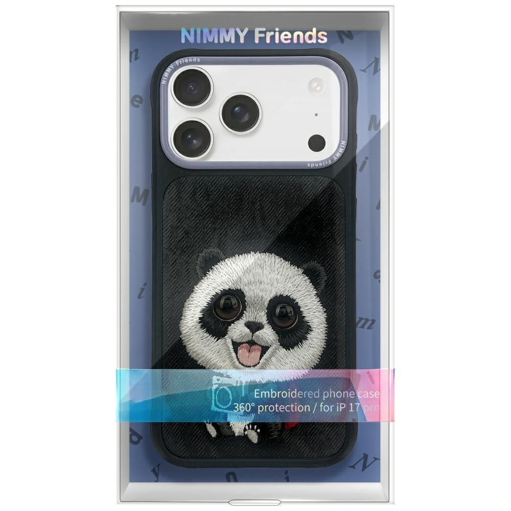 Nimmy Big Eyed Pet 2.0 Panda Case for iPhone 17 Pro Max - Black_1