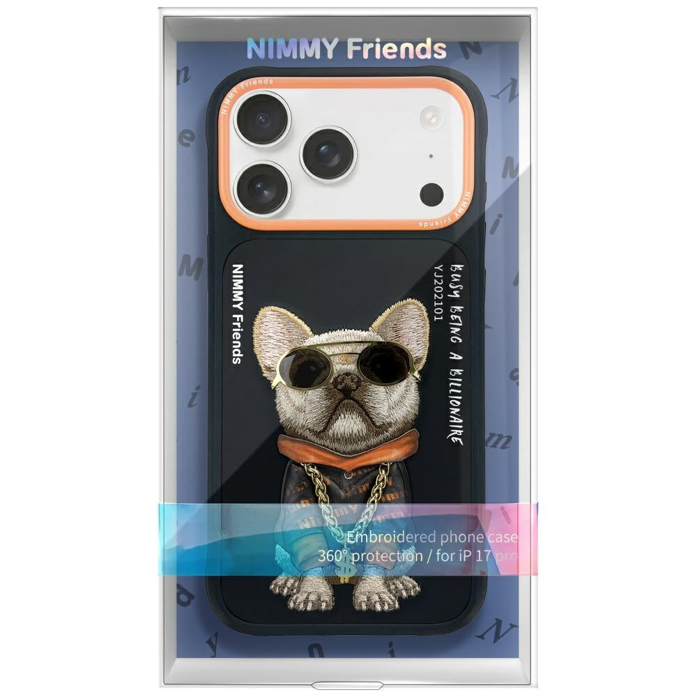 Nimmy Glasses Cool Dog Case for iPhone 17 Pro - Black_1