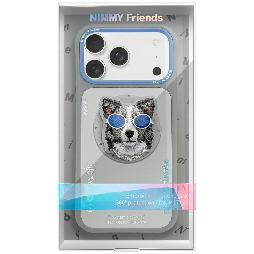 Nimmy Glasses Cool Dog MagSafe Case for iPhone 17 Pro - Gray_1