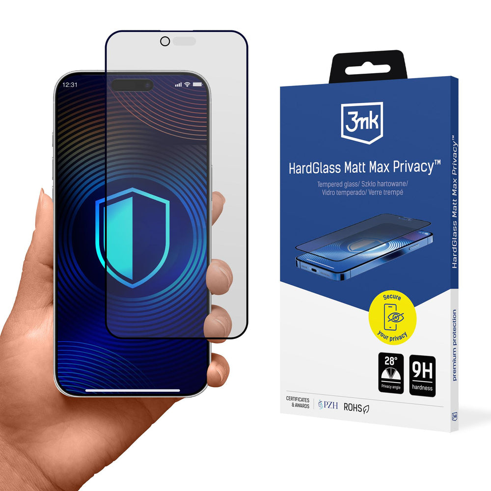 3mk Hardglass Matt Max Privacy Tempered Glass for iPhone 17 Air_0