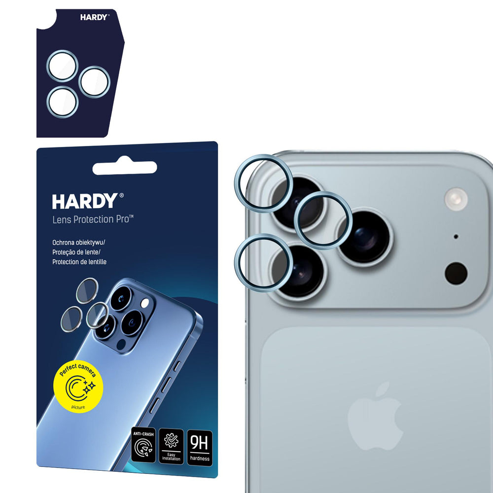 3mk HARDY Lens Protection Pro lens glass for iPhone 17 Pro / 17 Pro Max - blue_0