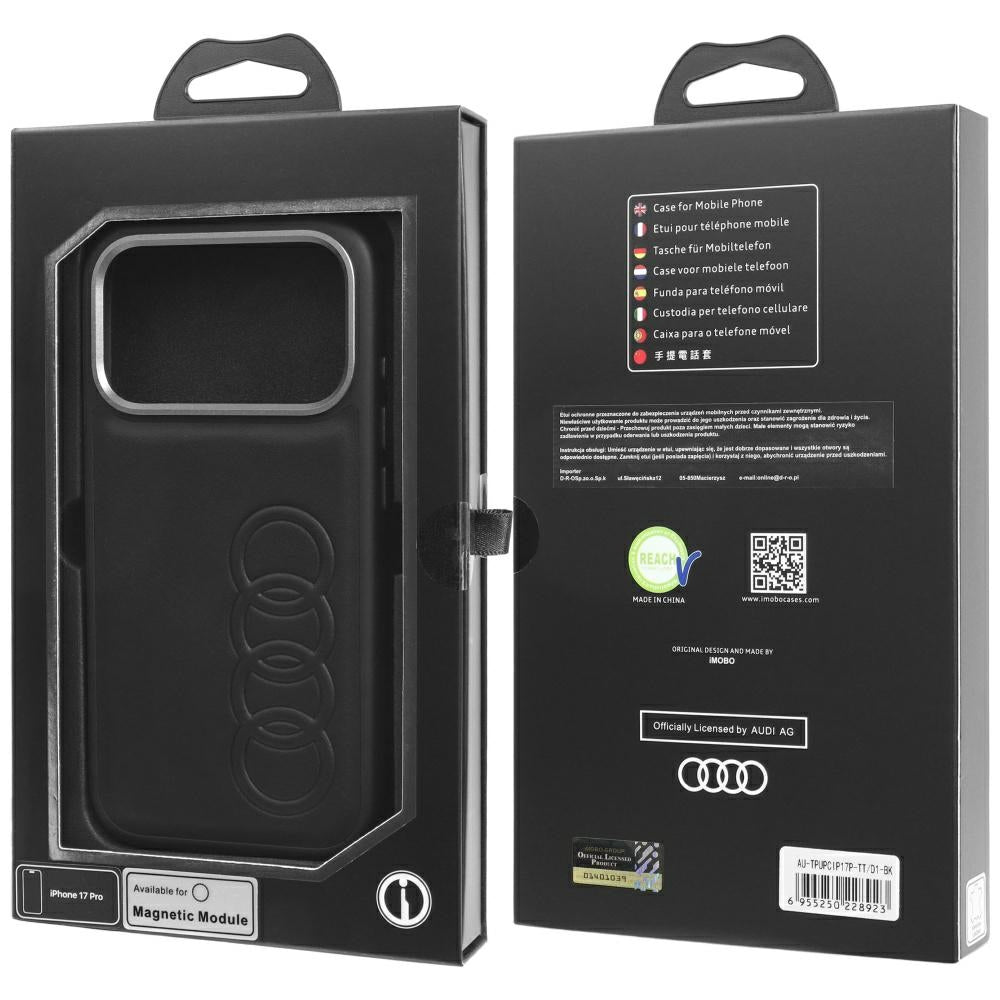 Audi TT Synthetic Leather MagSafe case for iPhone 17 Pro - black_9