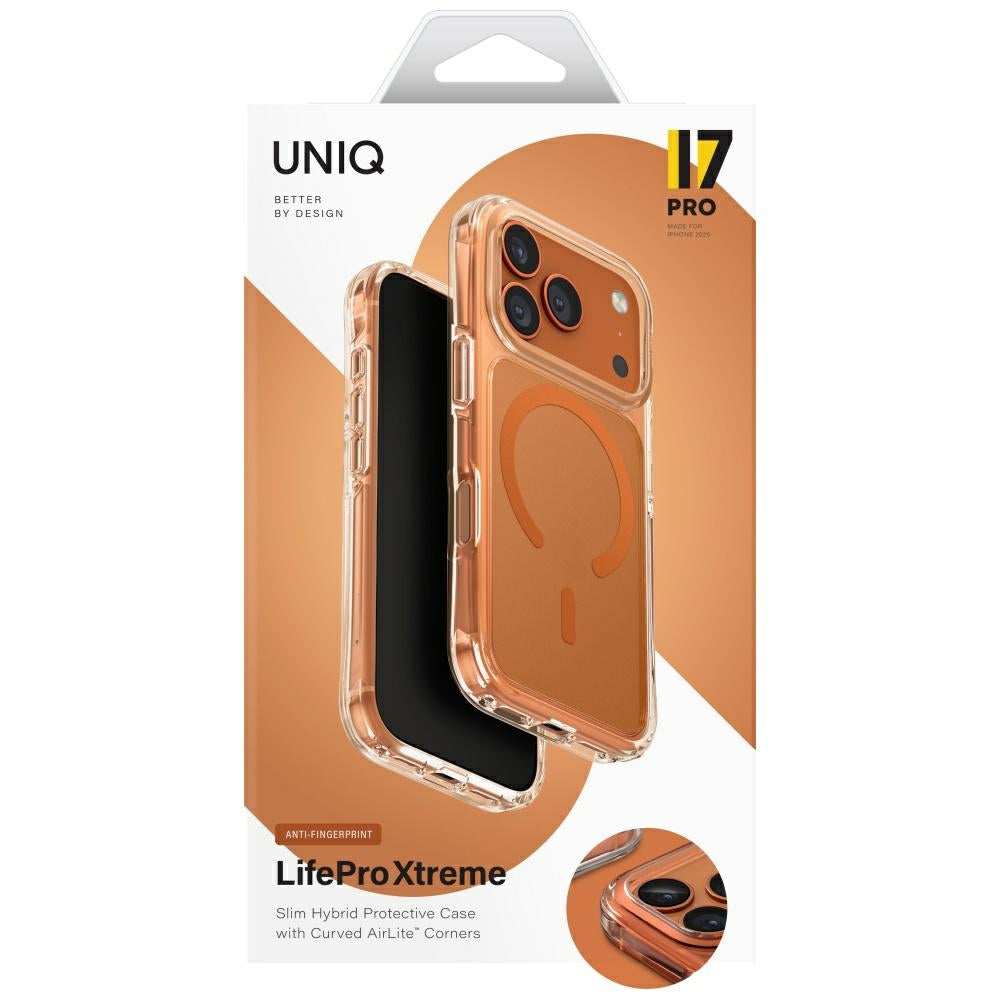 Uniq LifePro Xtreme Magclick Charging Case for iPhone 17 Pro - Orange_5