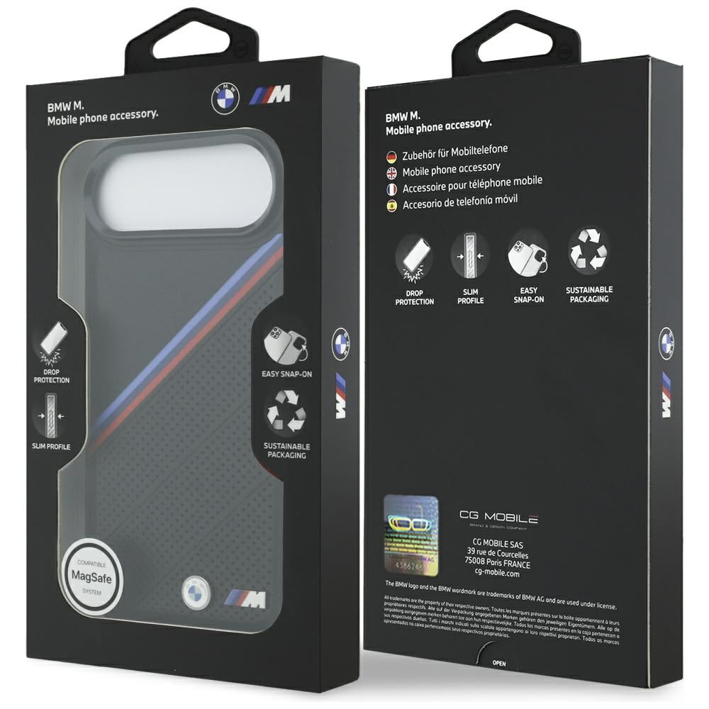 BMW M Tricolor Metal Logo MagSafe Case for iPhone 17 Air - Black_7