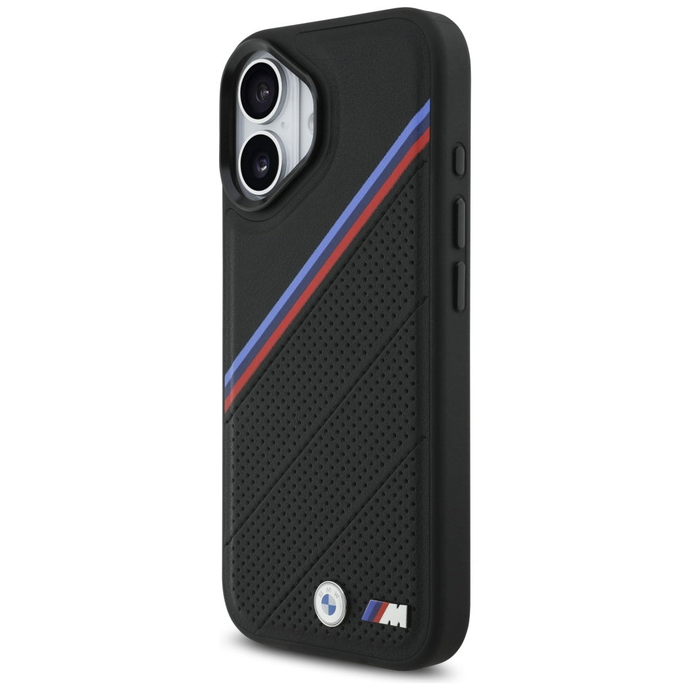 BMW M Tricolor Metal Logo MagSafe Case for iPhone 17 - Black_1