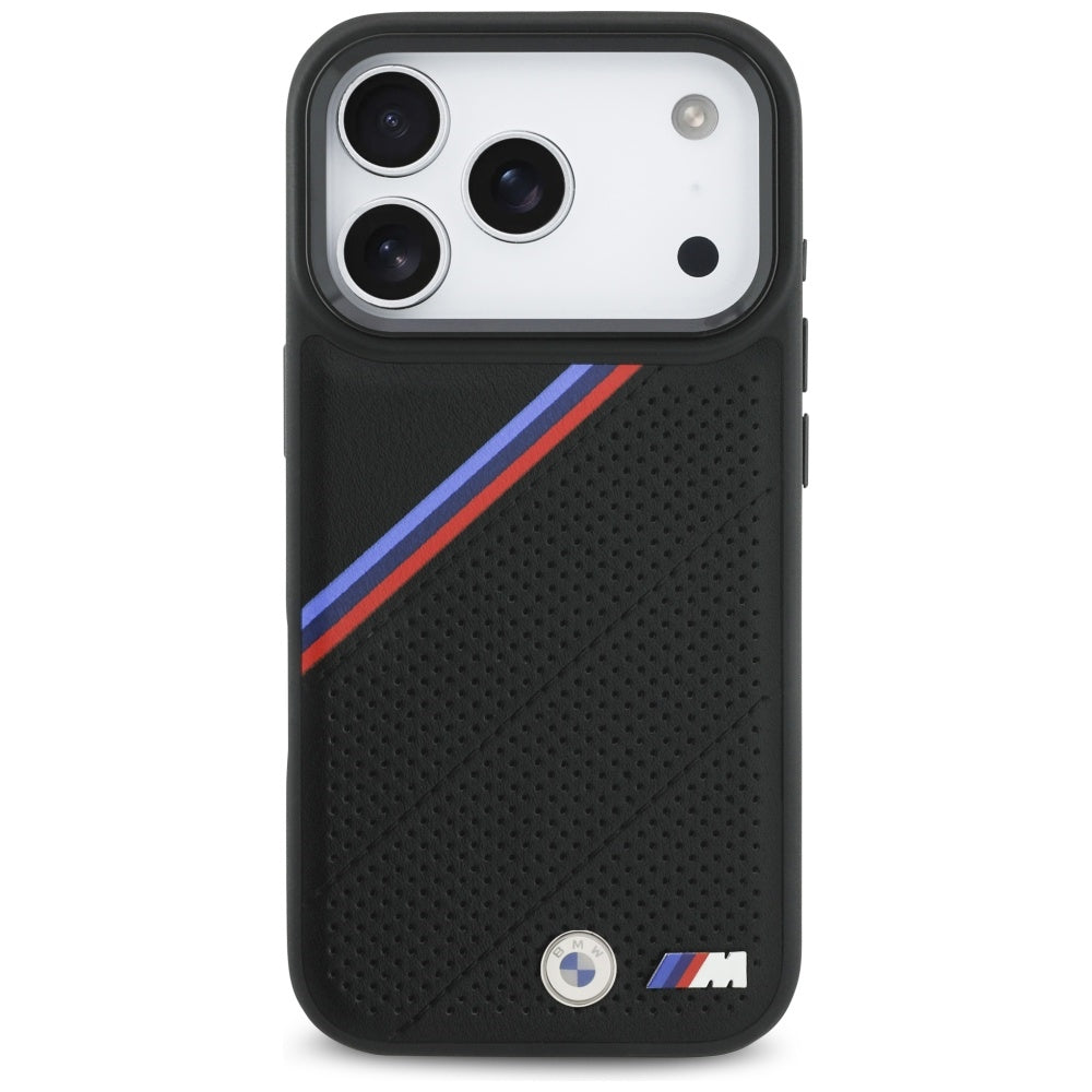 BMW M Tricolor Metal Logo MagSafe Case for iPhone 17 Pro - Black_2