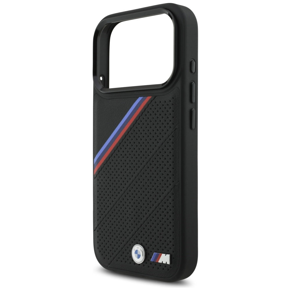 BMW M Tricolor Metal Logo MagSafe Case for iPhone 17 Pro - Black_5