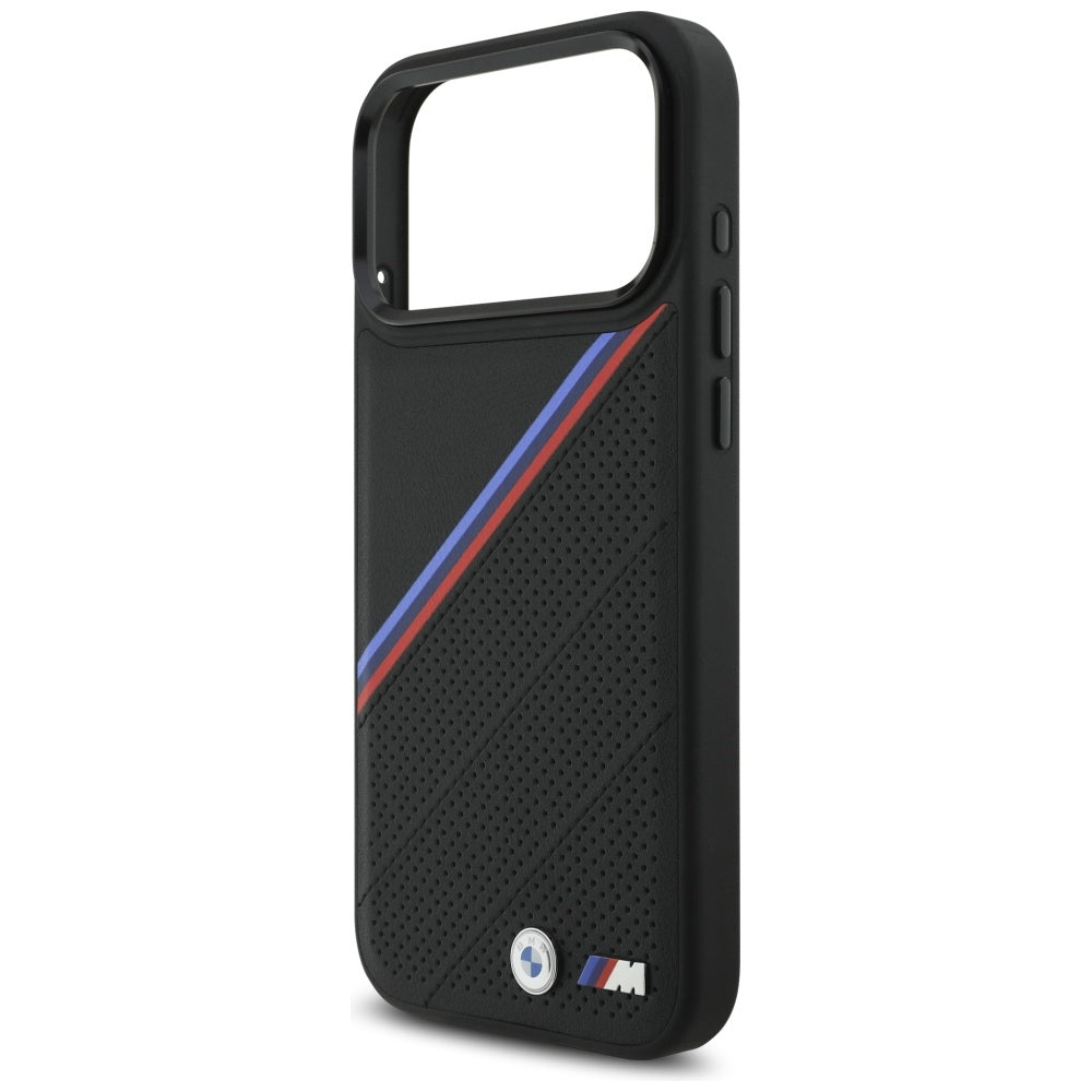 BMW M Tricolor Metal Logo MagSafe Case for iPhone 17 Pro Max - Black_5