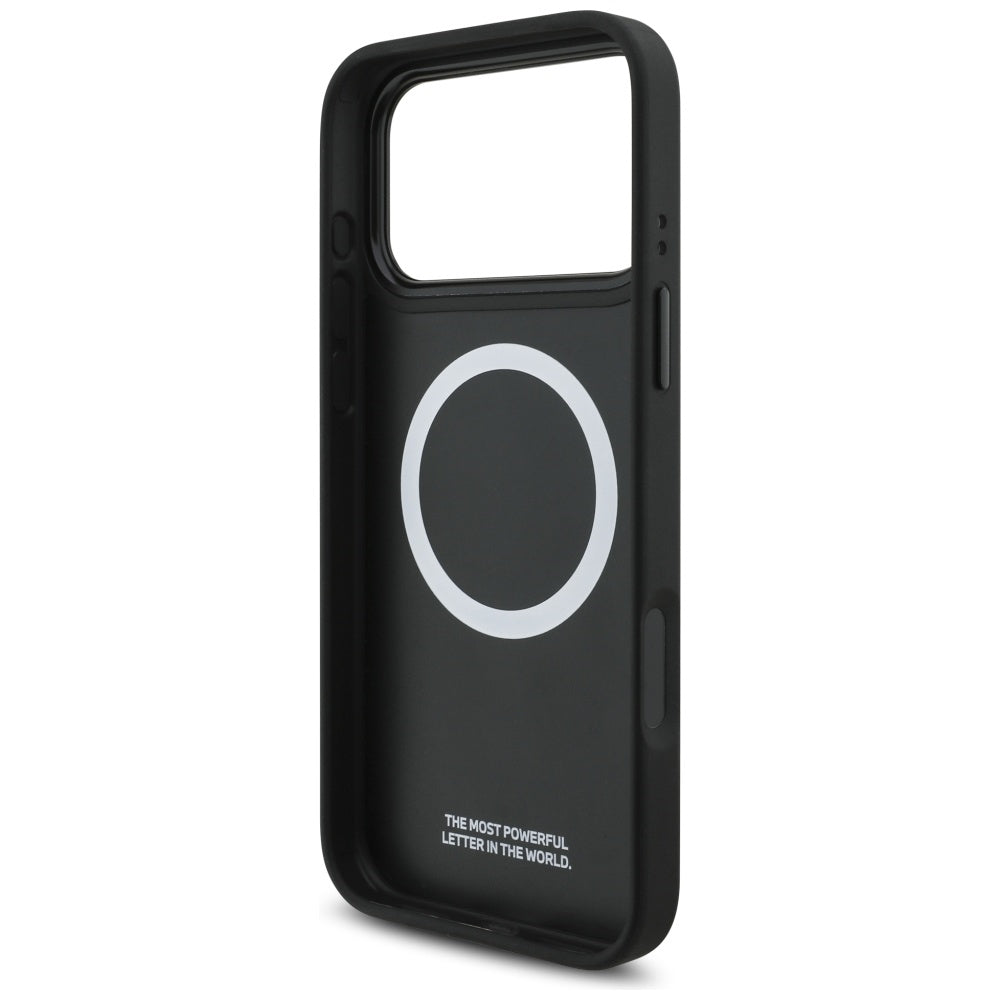 BMW M Tricolor Metal Logo MagSafe Case for iPhone 17 Pro Max - Black_6