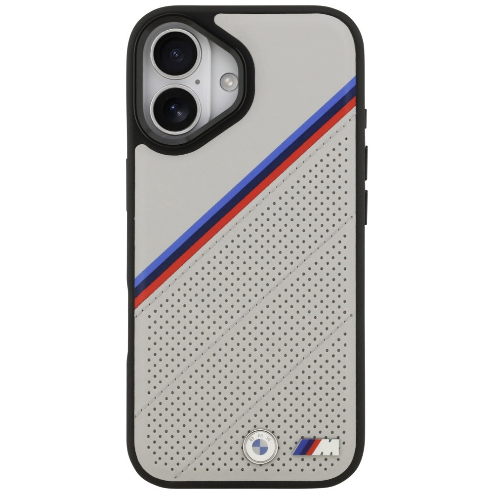 BMW M Tricolor Metal Logo MagSafe Case for iPhone 17 - Gray_2
