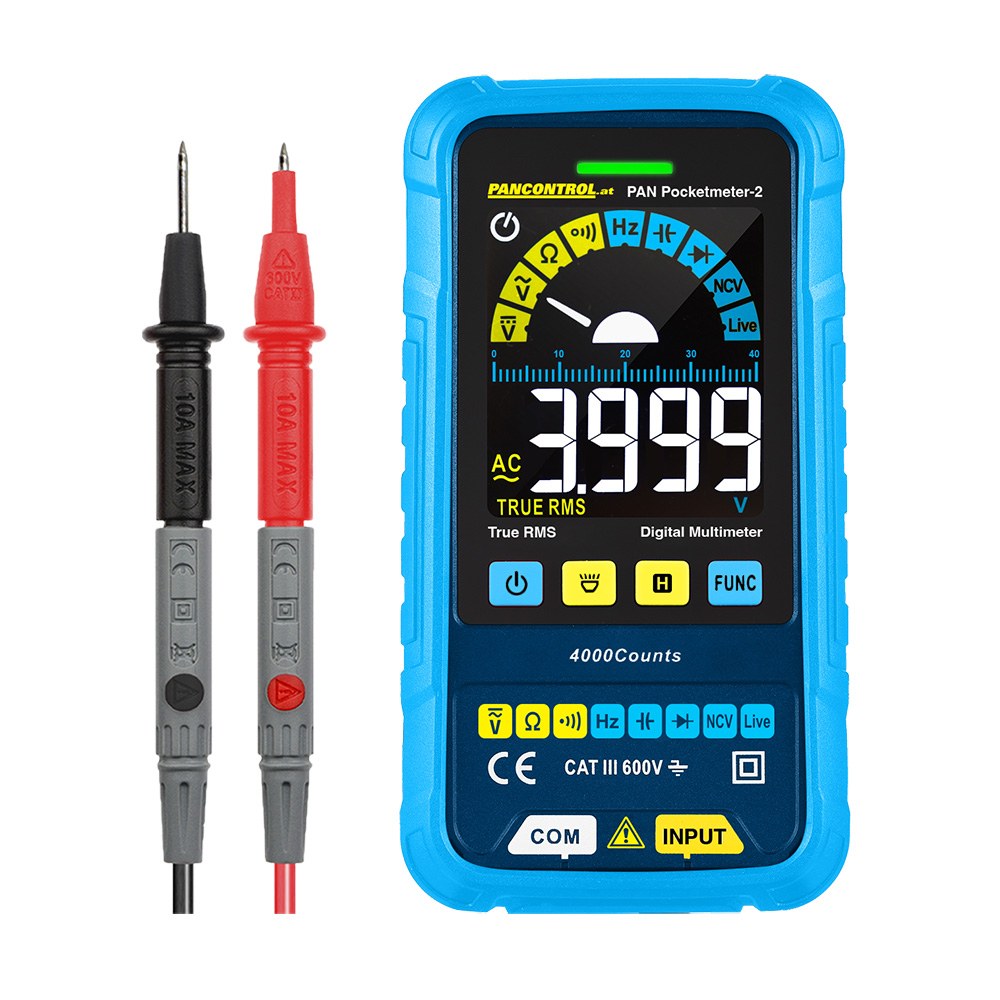 MultÃmetro de bolso pan pocketmeter-2 cat iii 600 v_0