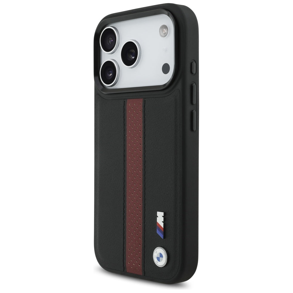 BMW M Perforated Stripe Logo MagSafe Case for iPhone 17 Pro - Red_1