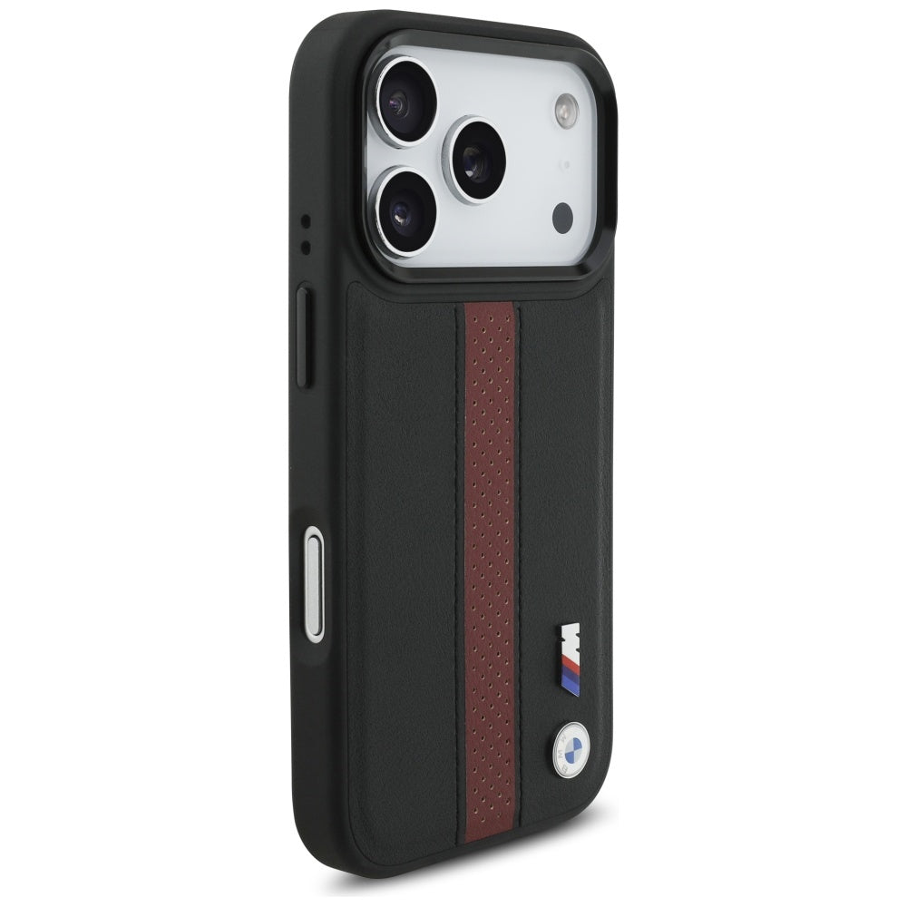 BMW M Perforated Stripe Logo MagSafe Case for iPhone 17 Pro - Red_3