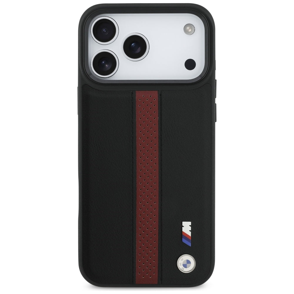 BMW M Perforated Stripe Logo MagSafe Case for iPhone 17 Pro Max - Red_2