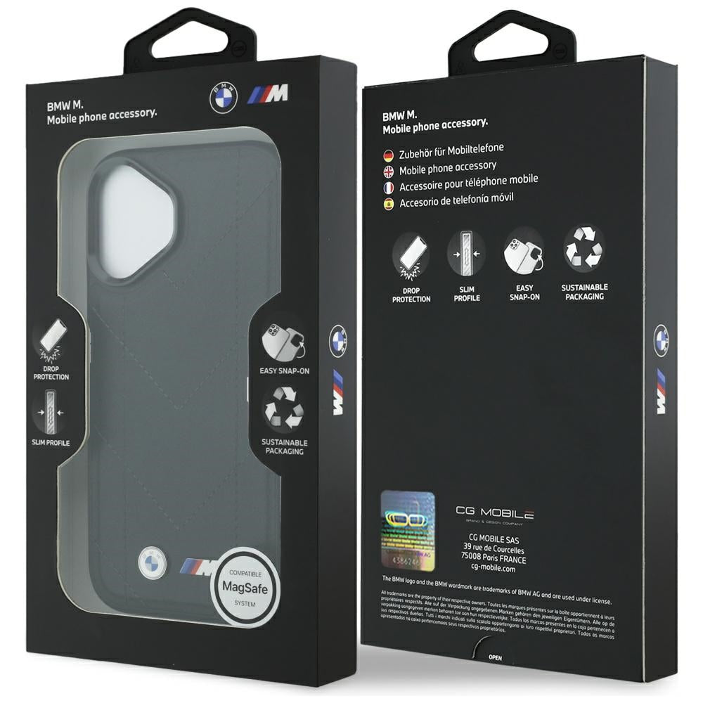 BMW M Quilted Logo MagSafe iPhone 17 Case - Black_7