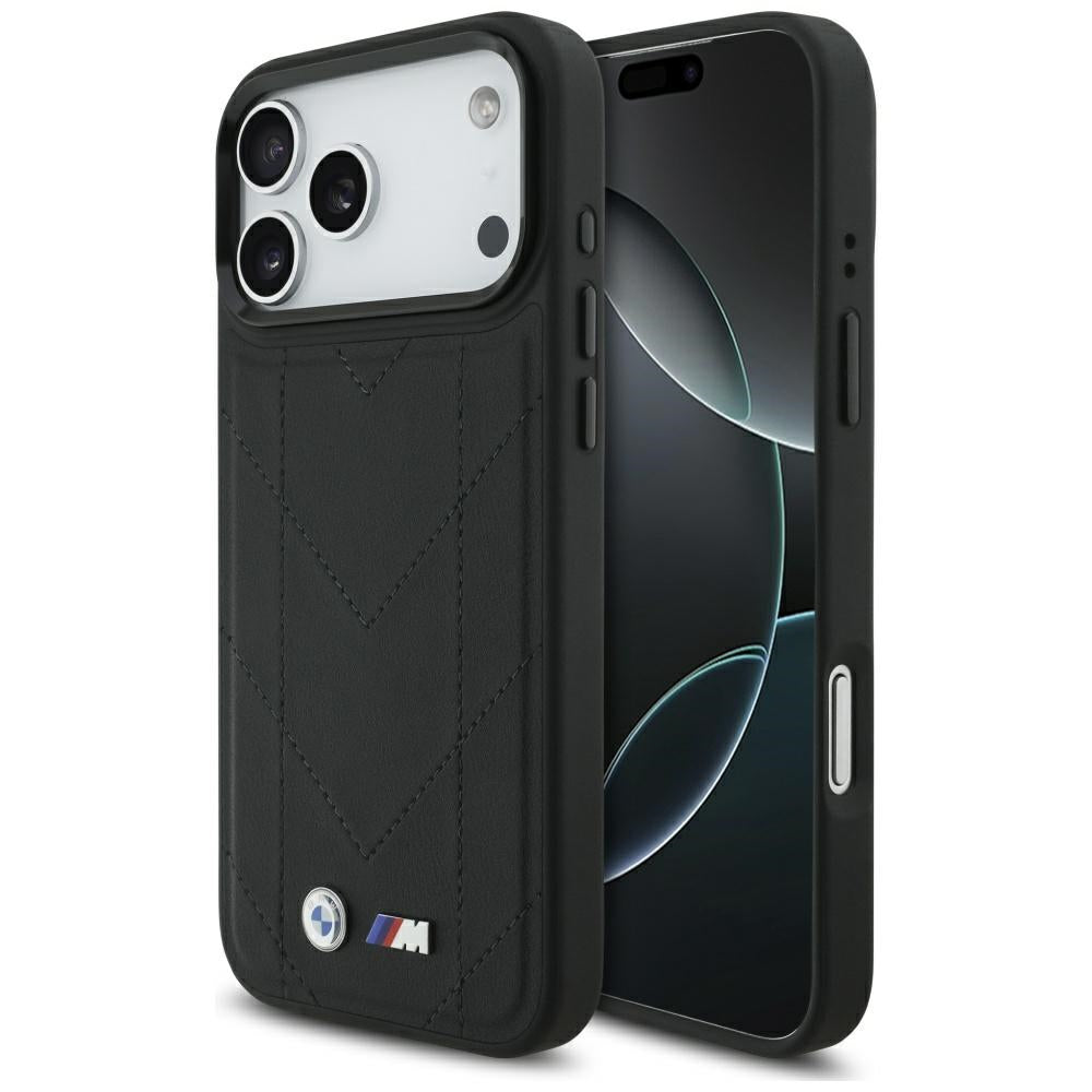 BMW M Quilted Logo MagSafe Case for iPhone 17 Pro Max - Black_0