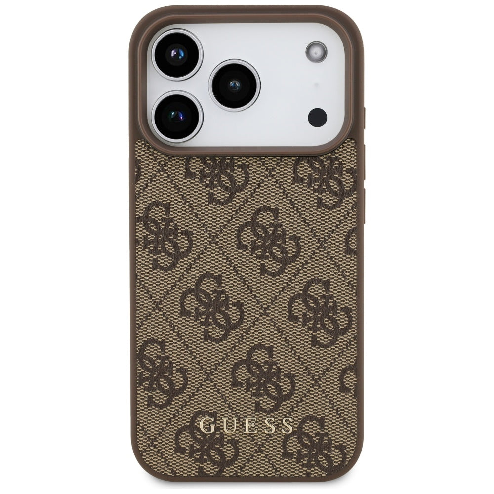 Guess 4G Classic Case for iPhone 17 Pro - Brown_2