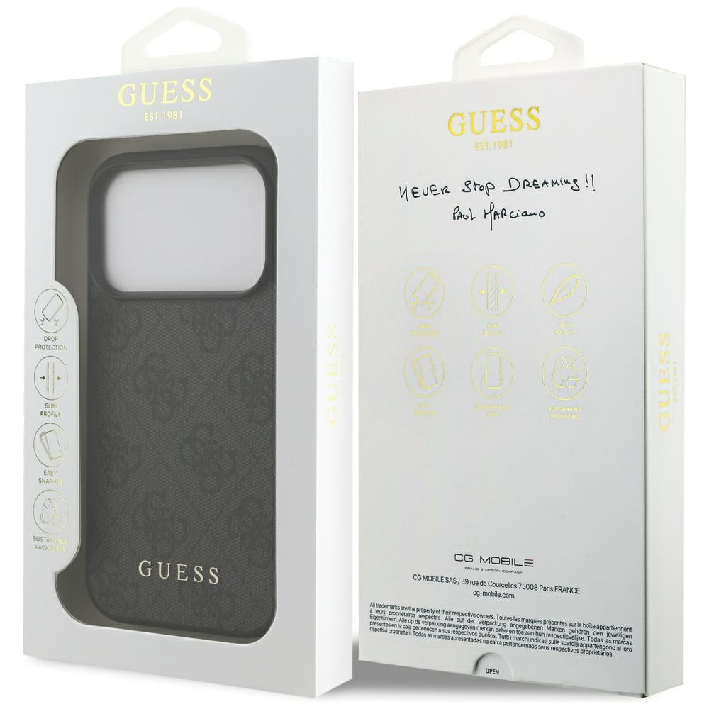 Guess 4G Classic Case for iPhone 17 Pro - Black_7