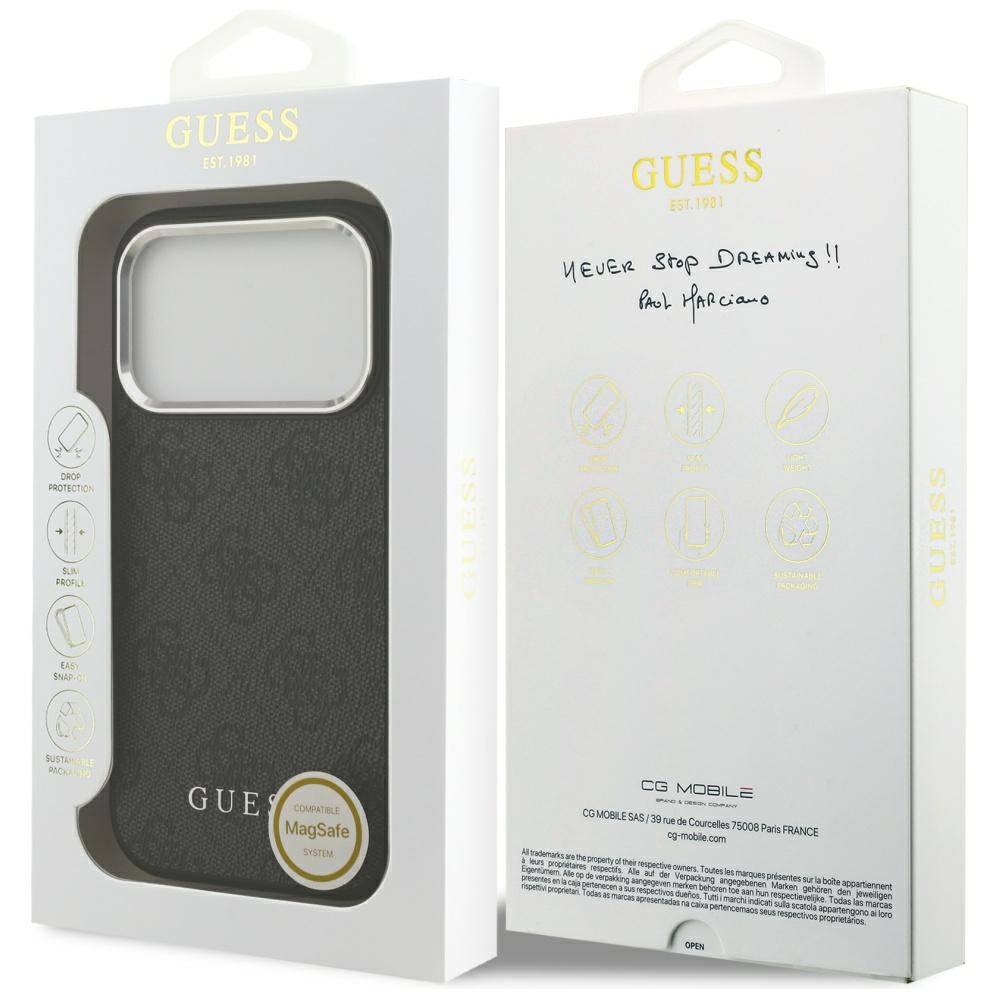 Guess 4G Classic Logo MagSafe case for iPhone 17 Pro - black_7