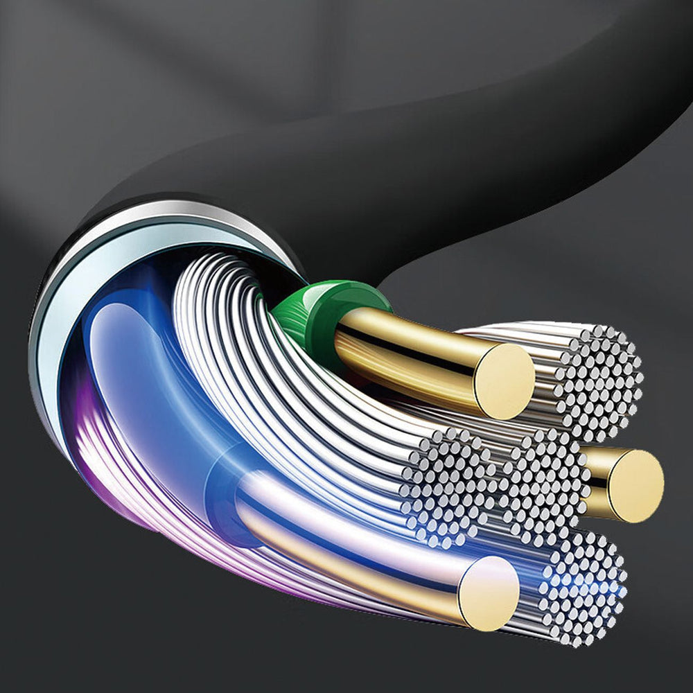 Dudao L12S AUX cable mini jack 3.5mm 1m 3-pole stereo - black_1
