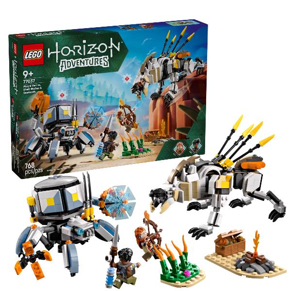 77037 Horizon Adventures Aloy und Varl vs. Panzerwanderer und Sägezahn, Konstruktionsspielzeug_0