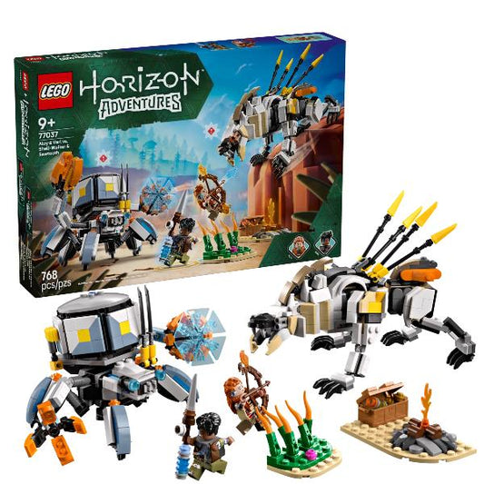 77037 Horizon Adventures Aloy und Varl vs. Panzerwanderer und Sägezahn, Konstruktionsspielzeug_0