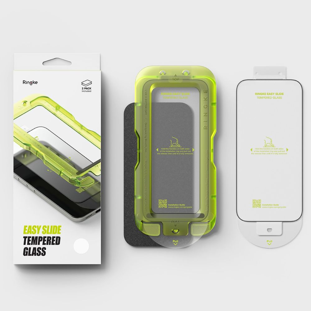Ringke Easy Slide 2-pack tempered glass for iPhone 17 Pro Max - black_5
