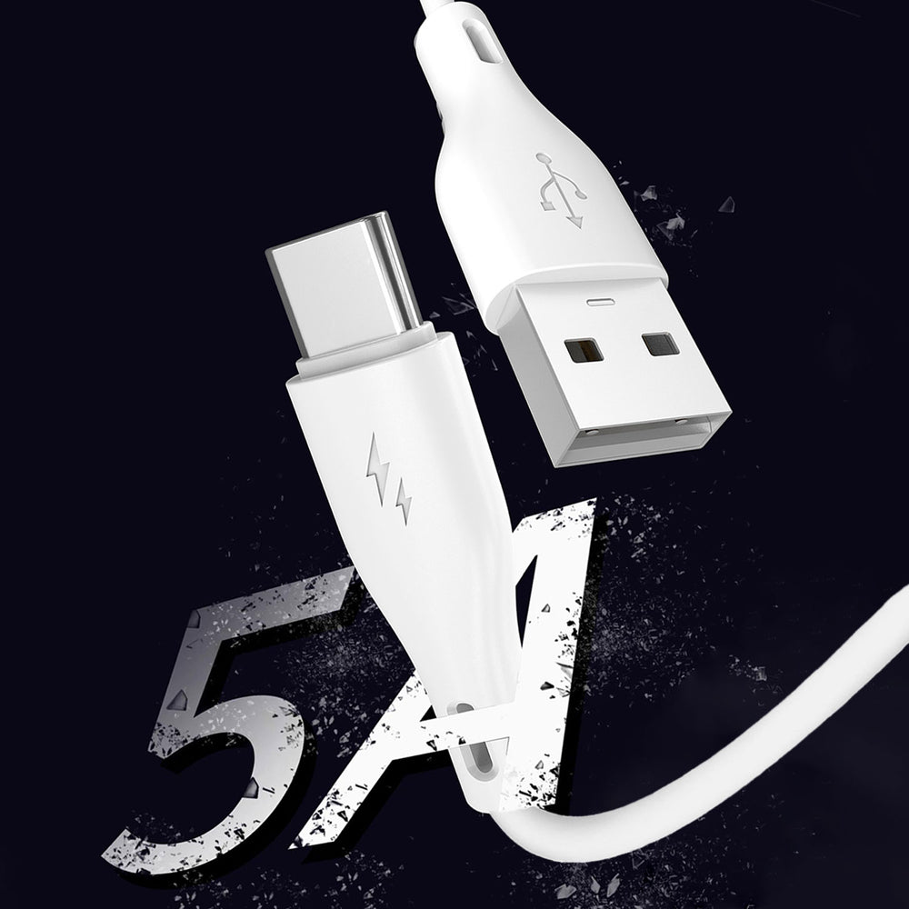 Dudao USB / USB Type C 5A 1m white (L2T 1m white)_6