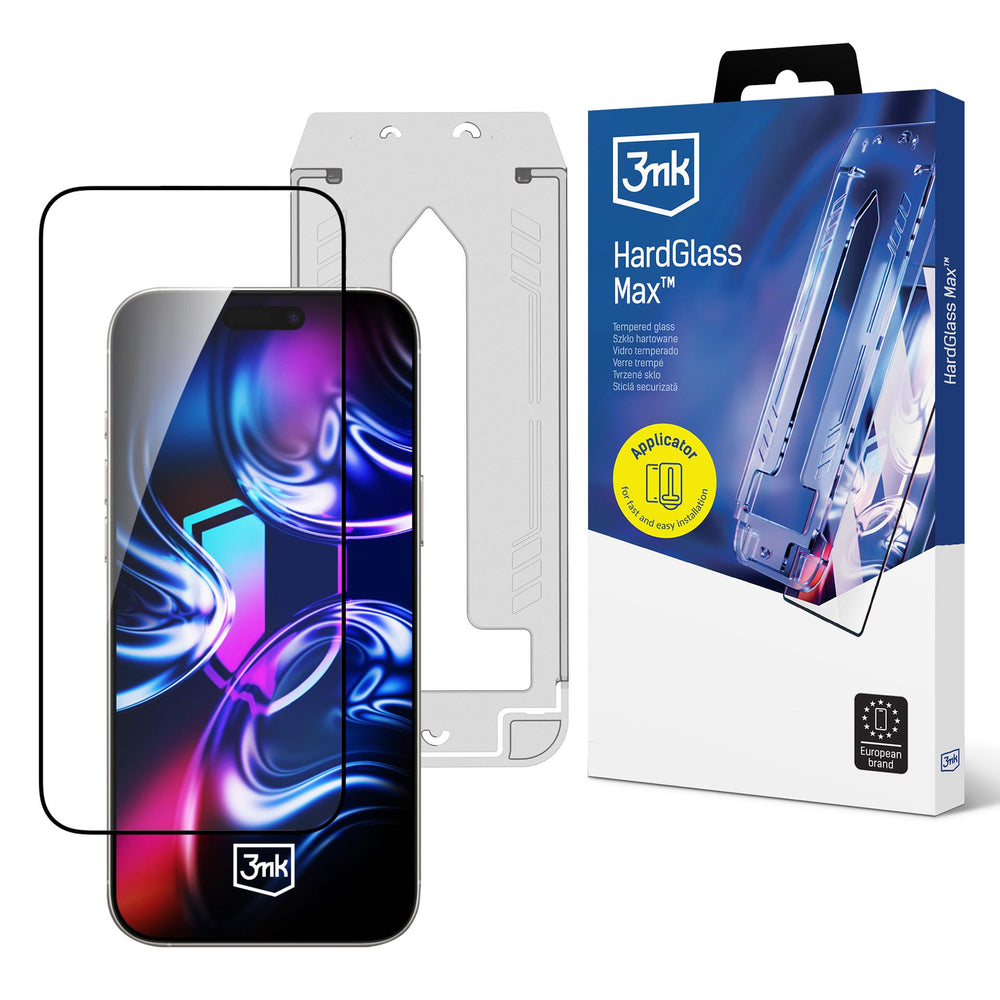 3mk Hardglass Max Tempered Glass for iPhone 16 Pro / 17_0