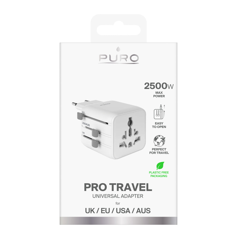 Puro Universal Travel Adapter - White_1