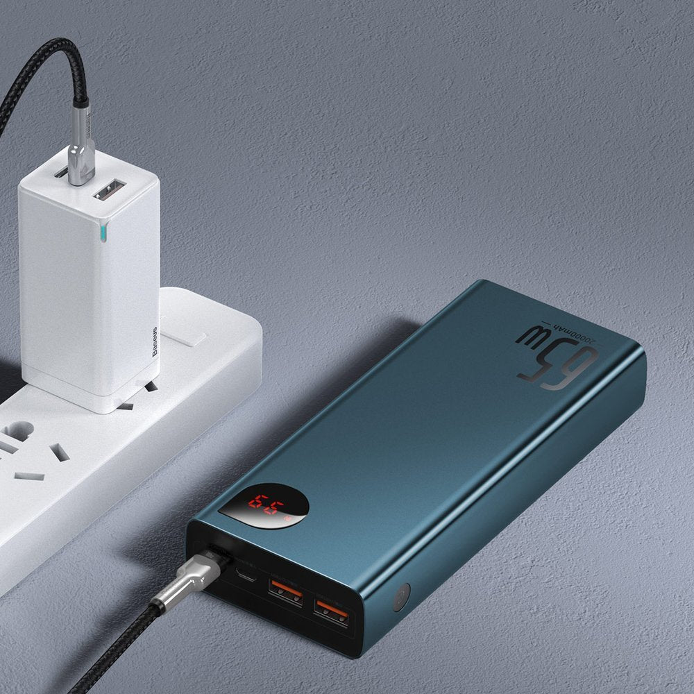 Baseus Adaman power bank 2x USB / 1x USB Type C / 1x micro USB 20000mAh 65W Quick Charge 4.0 Power Delivery blue (PPIMDA-D03)_11